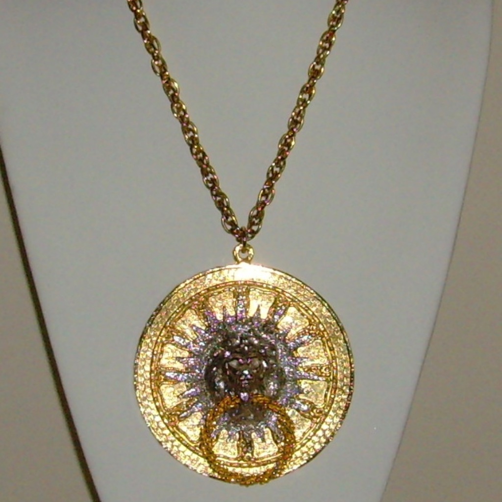 Kenneth Lane Lion Head Necklace